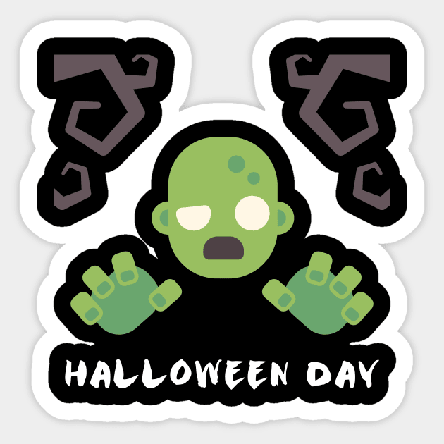 Halloween Day shirt Sticker by DavidAdel